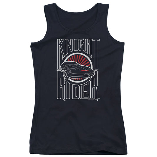 Knight Rider Logo Womens Tank Top Shirt Black