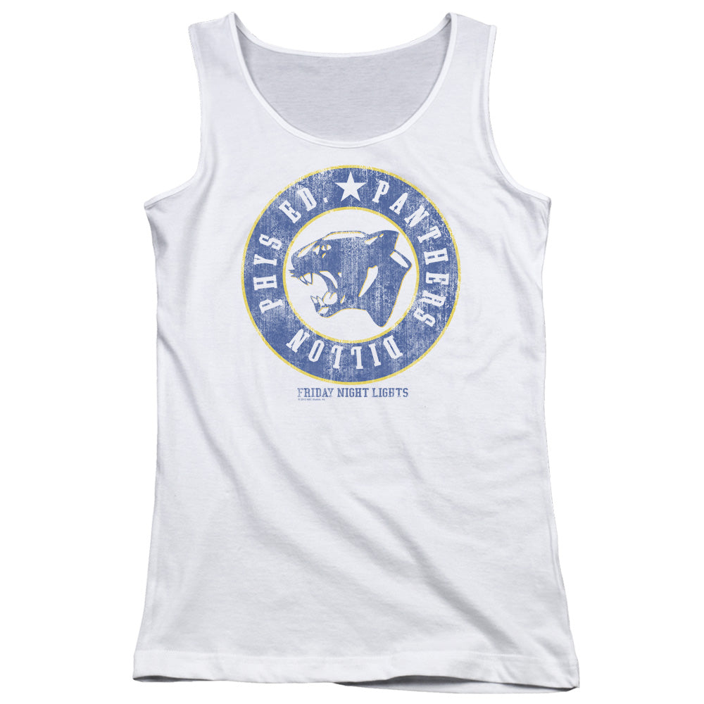 Friday Night Lights Phys Ed Womens Tank Top Shirt White White