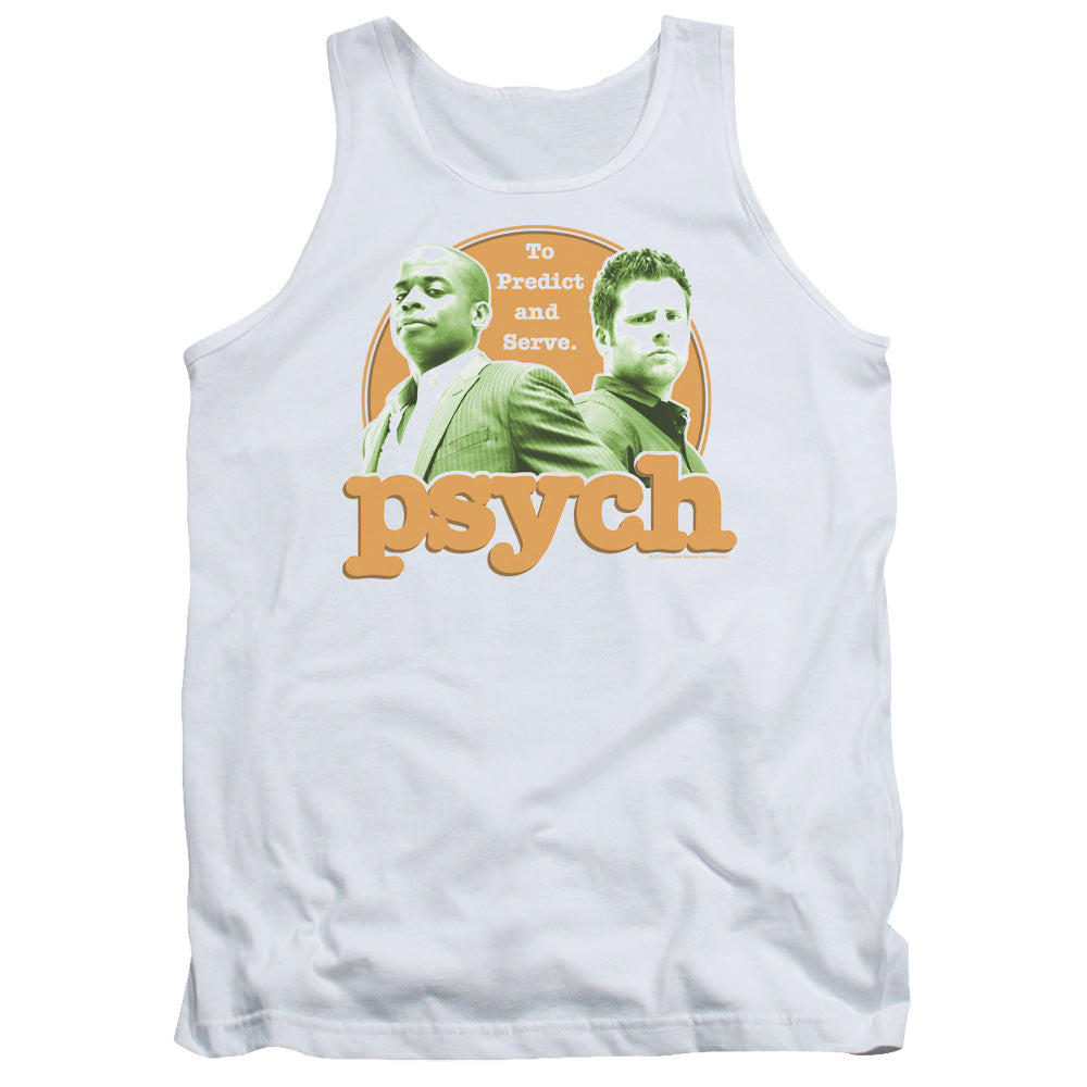 Psych Predictable Mens Tank Top Shirt White