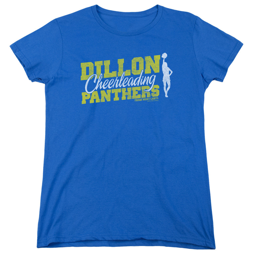 Friday Night Lights Cheer Squad Womens T Shirt Royal Blue