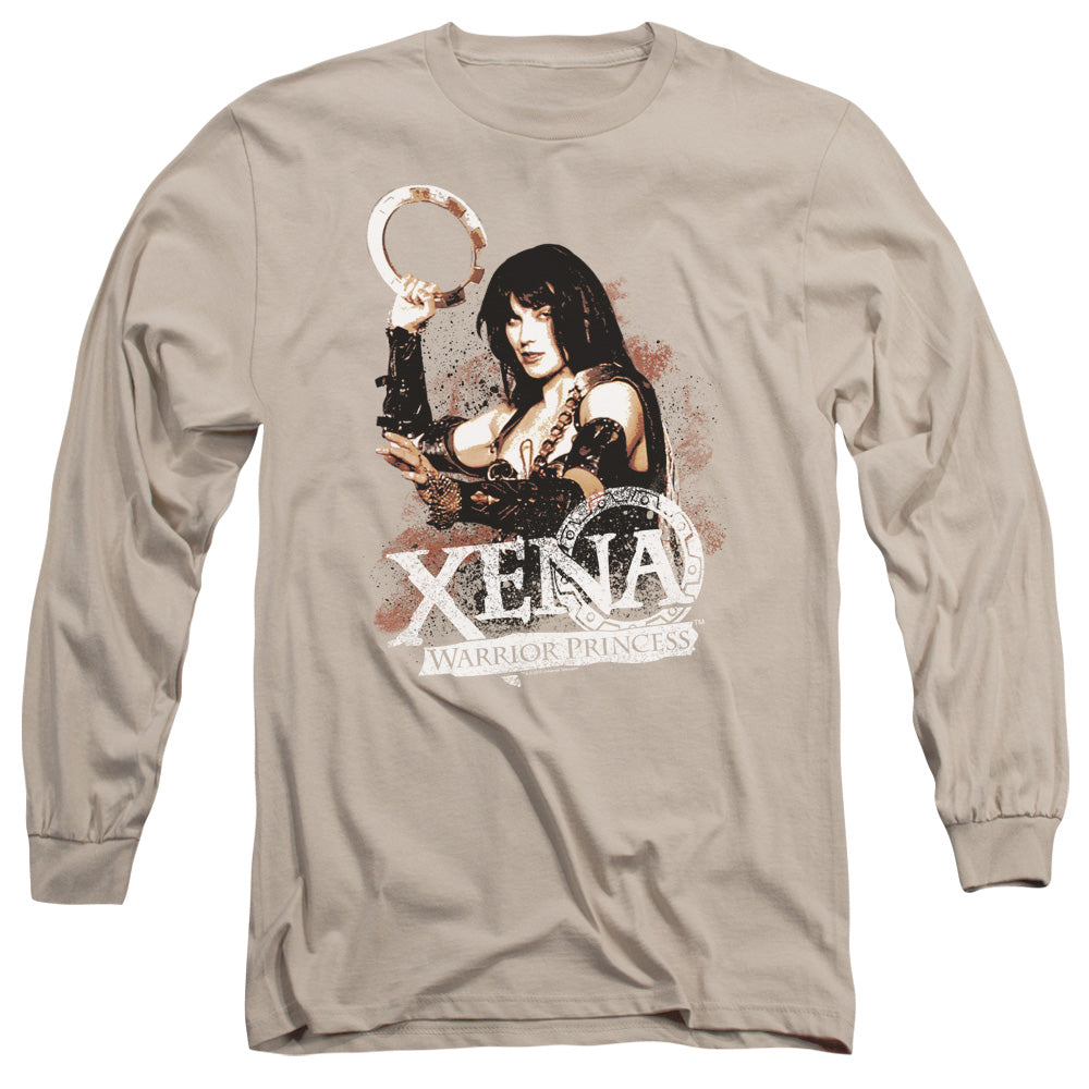 Xena Princess Mens Long Sleeve Shirt Sand