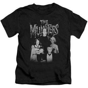 The Munsters Family Portrait Juvenile Kids Youth T Shirt Black