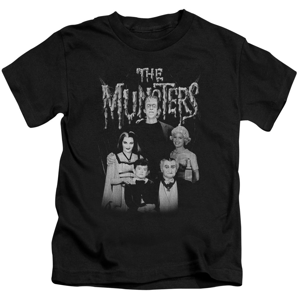 The Munsters Family Portrait Juvenile Kids Youth T Shirt Black