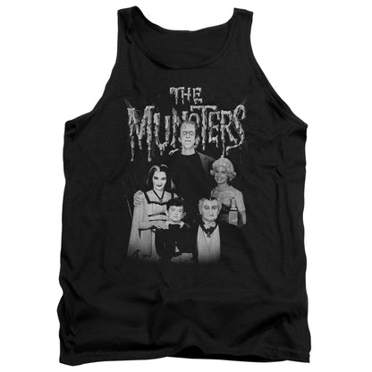 The Munsters Family Portrait Mens Tank Top Shirt Black