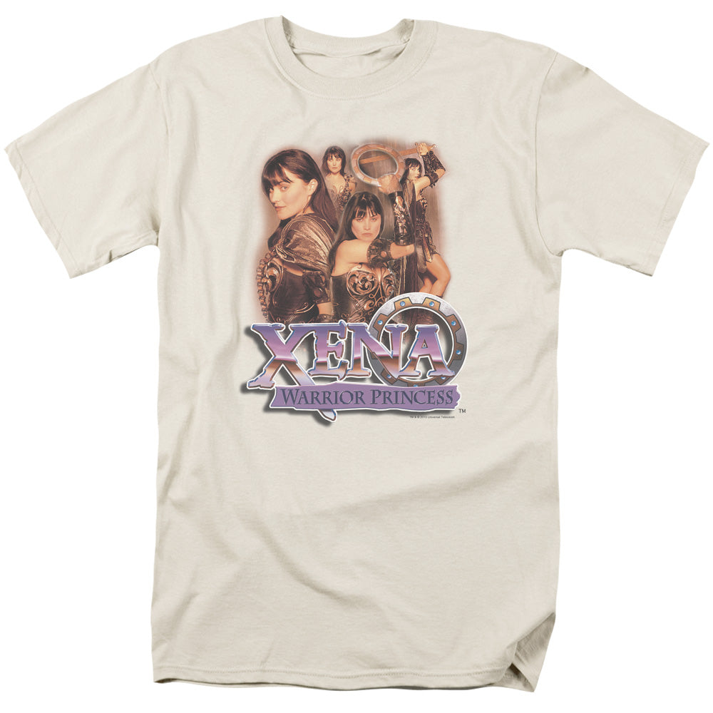 Xena Princess Collage Mens T Shirt Cream