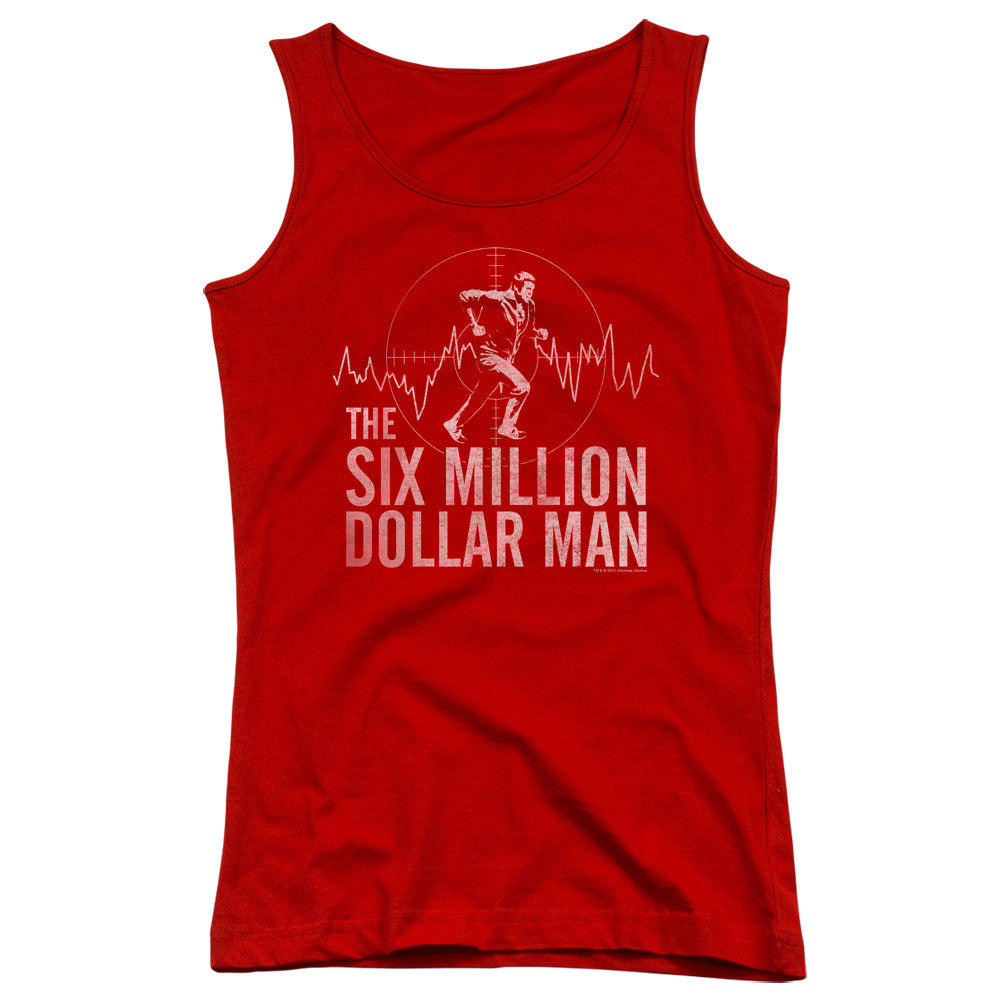 Six Million Dollar Man Target Womens Tank Top Shirt Red