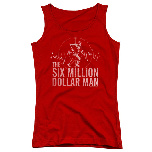 Six Million Dollar Man Target Womens Tank Top Shirt Red