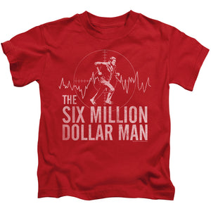 Six Million Dollar Man Target Juvenile Kids Youth T Shirt Red