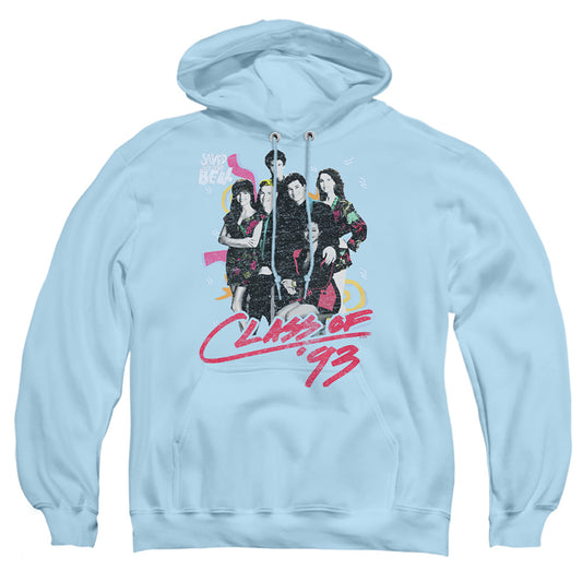 Saved By The Bell Class Of 93 Mens Hoodie Light Blue Officially Licensed
