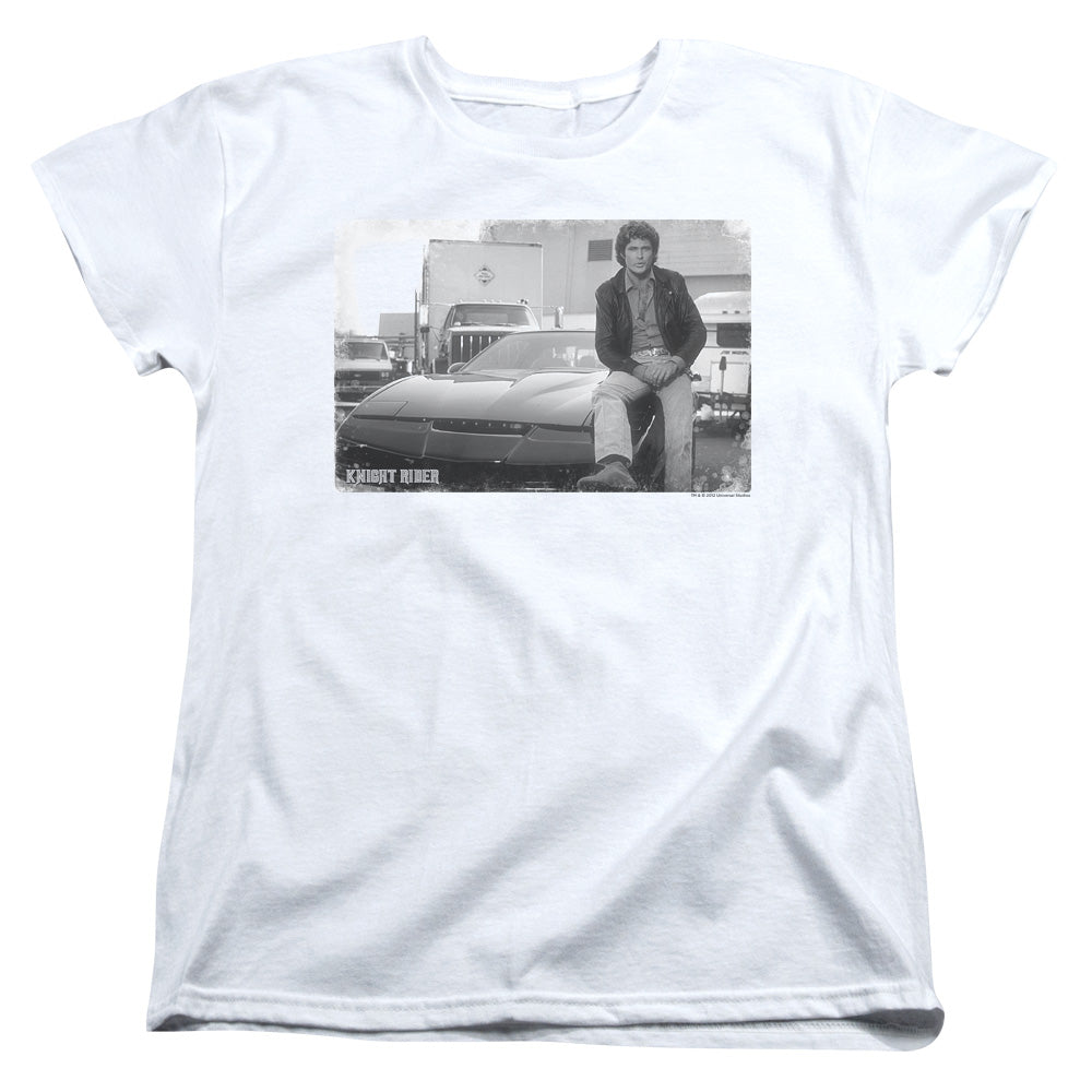 Knight Rider Black Knight Womens T Shirt White