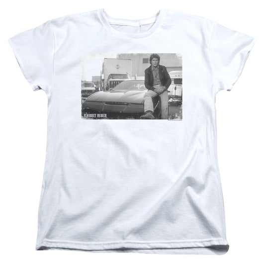 Knight Rider Black Knight Womens T Shirt White