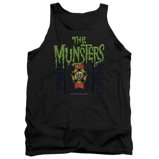 The Munsters 50 Year Logo Mens Tank Top Shirt Black