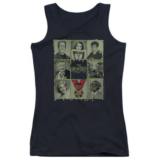 The Munsters Blocks Womens Tank Top Shirt Black