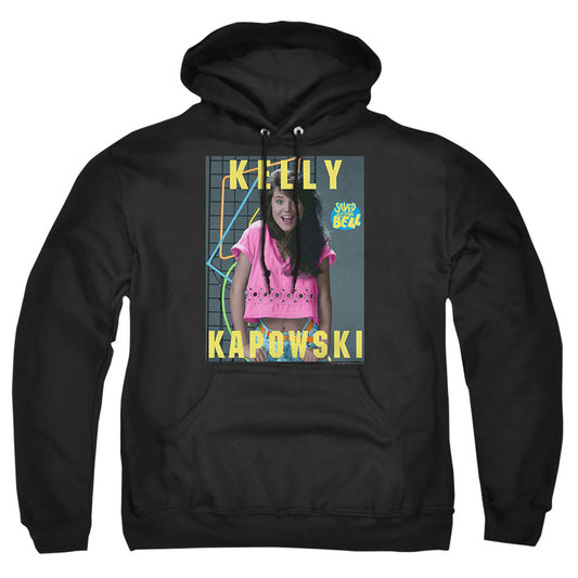 Saved By The Bell Kelly Kapowski Mens Hoodie Black Officially Licensed