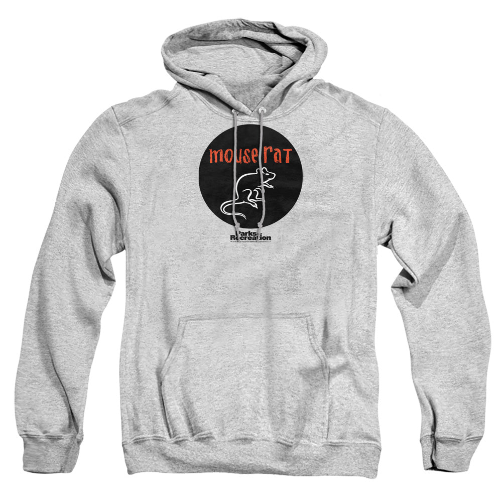 Parks & Rec Mouse Rat Circle Mens Hoodie Athletic Heather