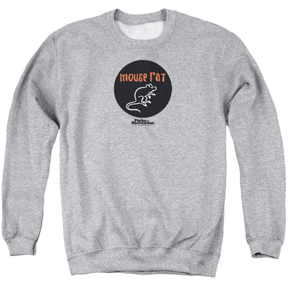 Parks & Rec Mouse Rat Circle Mens Crewneck Sweatshirt Athletic Heather