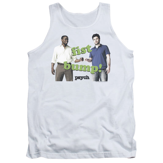 Psych Bump It Mens Tank Top Shirt White