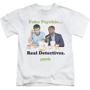 Psych Take Out Juvenile Kids Youth T Shirt White