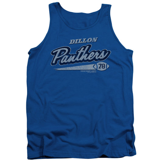 Friday Night Lights Panthers 78 Mens Tank Top Shirt Royal Royal Blue