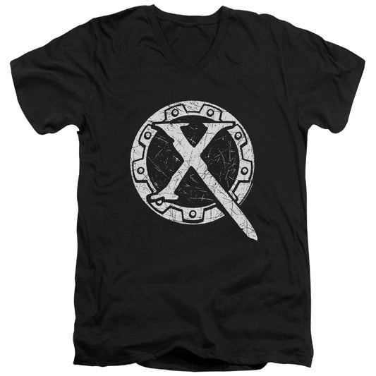 Xena Sigil Mens Slim Fit V Neck T Shirt Black