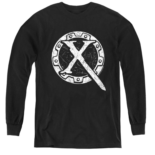 Xena Sigil Long Sleeve Kids Youth T Shirt Black