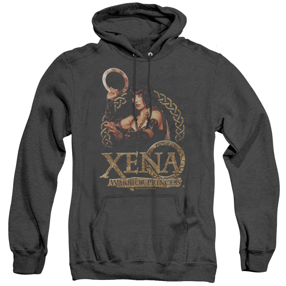 Xena Royalty Heather Mens Hoodie Black