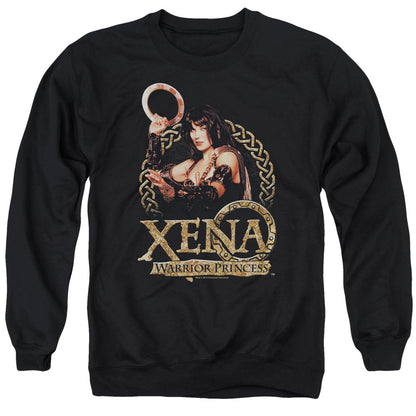 Xena Royalty Mens Crewneck Sweatshirt Black