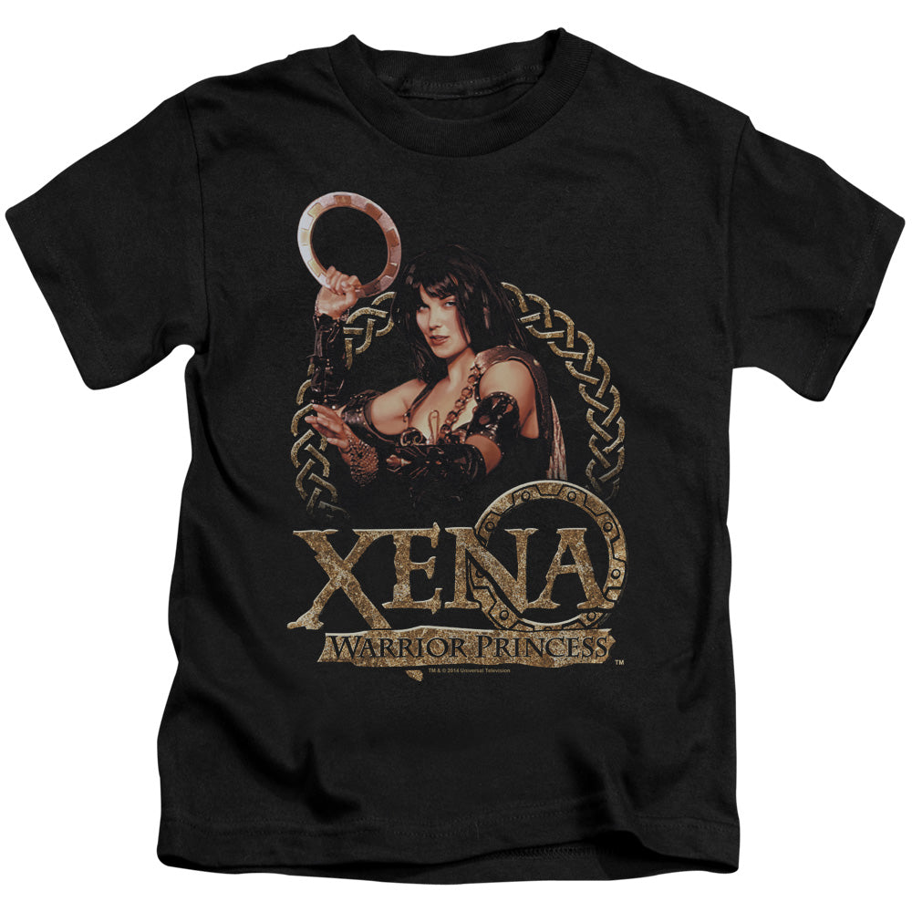 Xena Royalty Juvenile Kids Youth T Shirt Black