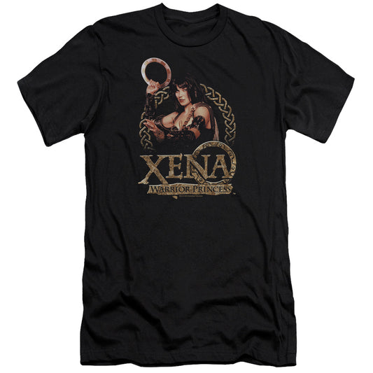 Xena Royalty Premium Bella Canvas Slim Fit Mens T Shirt Black