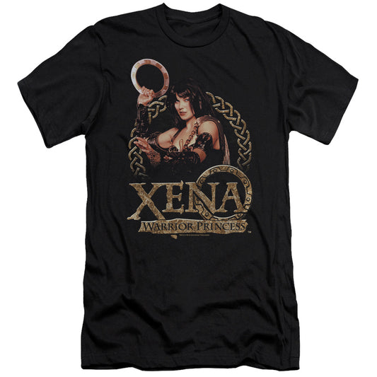 Xena Royalty Slim Fit Mens T Shirt Black