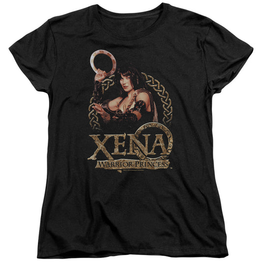 Xena Royalty Womens T Shirt Black