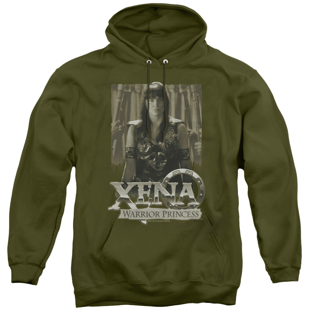 Xena Honored Mens Hoodie Military Green