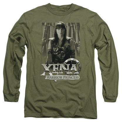 Xena Honored Mens Long Sleeve Shirt Military Green