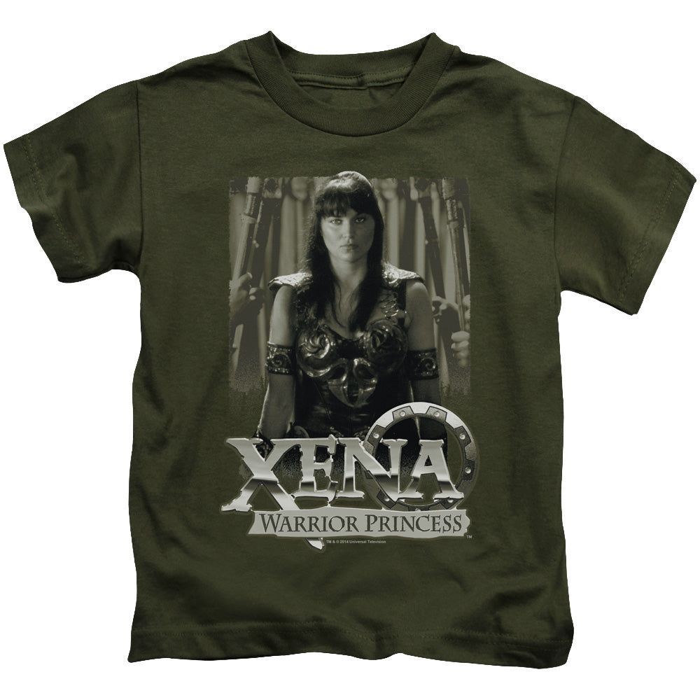 Xena Honored Juvenile Kids Youth T Shirt Military Green