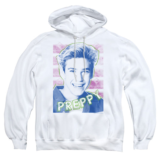 Saved By The Bell Preppy Mens Hoodie White Officially Licensed