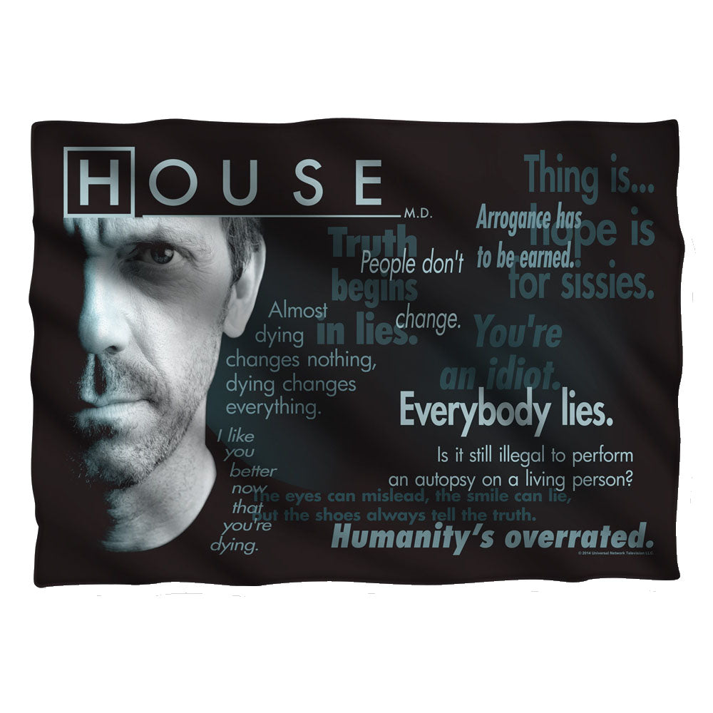 House MD Houseisms Pillow Case