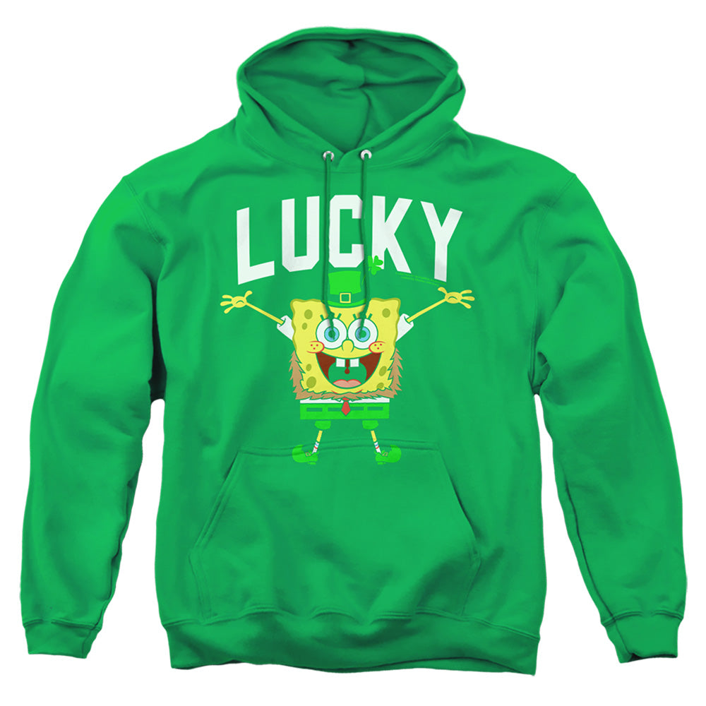 Spongebob Squarepants St. Patrick'S Day Lucky Bob Mens Hoodie Kelly Green