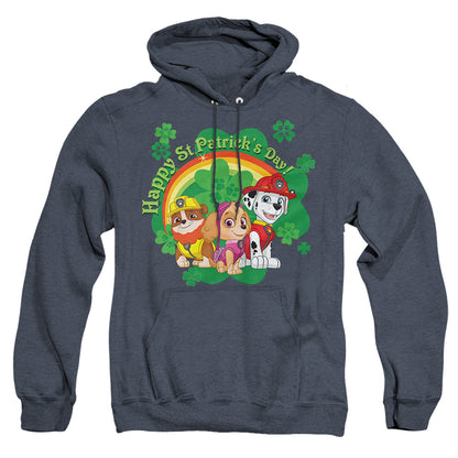 Paw Patrol St. Patrick'S Day Team Mens Heather Hoodie Navy Officially Licensed