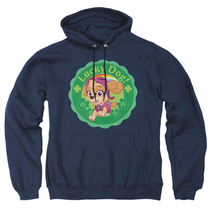 Paw Patrol St. Patrick'S Day Lucky Dog Mens Hoodie Navy Officially Licensed
