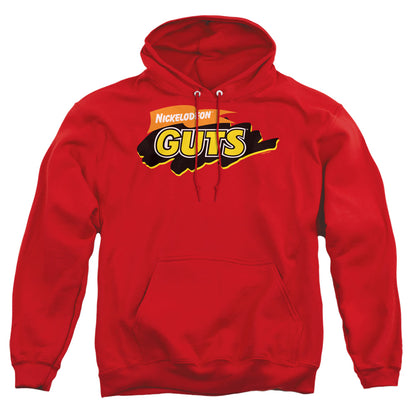 Nickelodeon Guts Guts Logo Mens Hoodie Red Officially Licensed