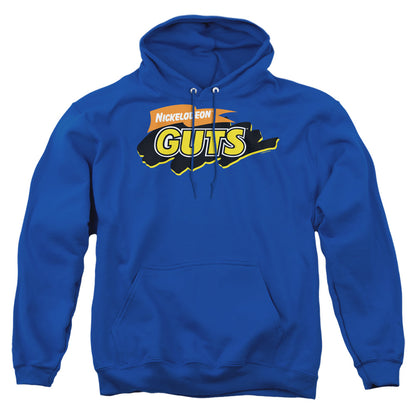 Nickelodeon Guts Guts Logo Mens Hoodie Royal Blue Officially Licensed