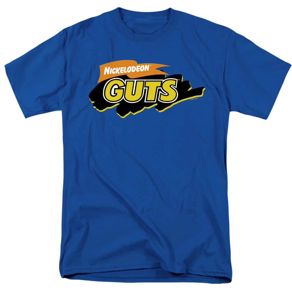 Nickelodeon Guts Guts Logo Mens T Shirt Royal Blue Officially Licensed