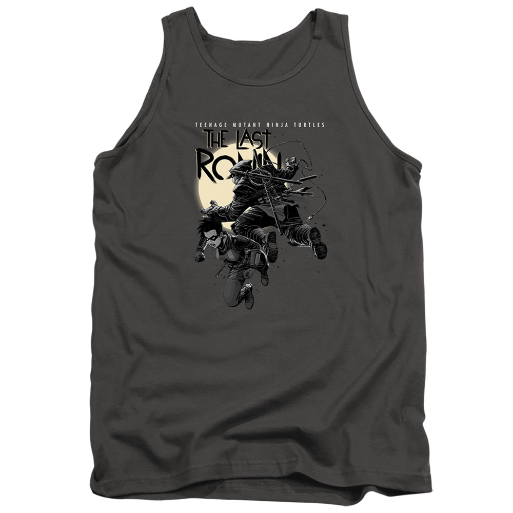 Teenage Mutant Ninja Turtles Casey Marie Jones Leaping Mens Tank Top Shirt Charcoal