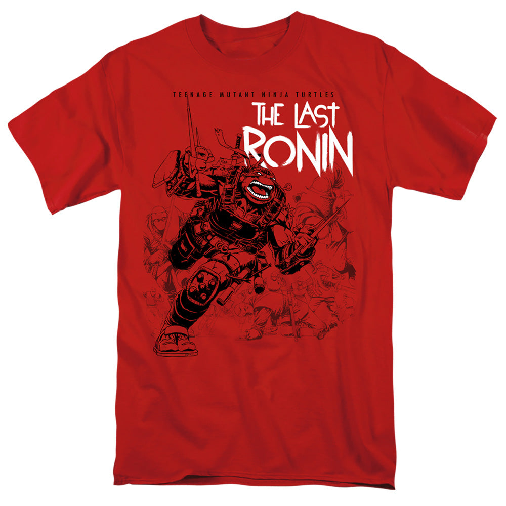 Teenage Mutant Ninja Turtles Charging Ronin Mens T Shirt Red