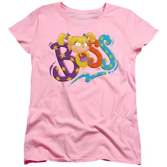 Rugrats Angelica Is Boss Womens T Shirt Pink Officially Licensed