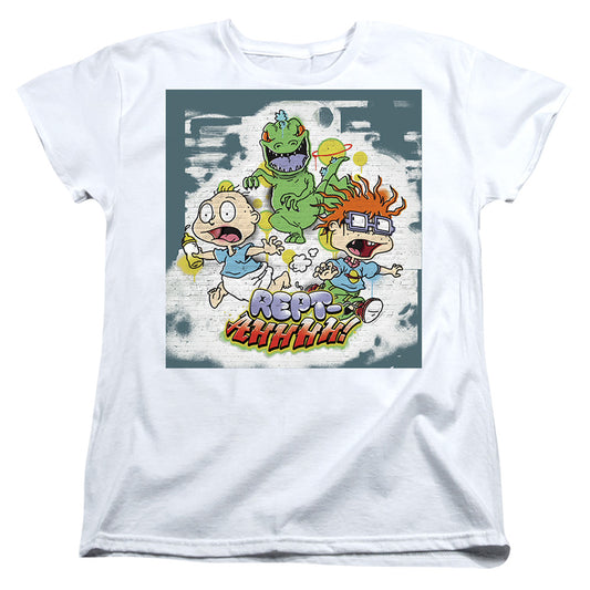 Rugrats Tommy And Chucky Rept-Ahhhhh! Womens T Shirt White Officially Licensed