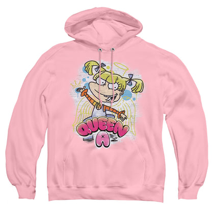 Rugrats Queen A For Angelica Mens Hoodie Pink
