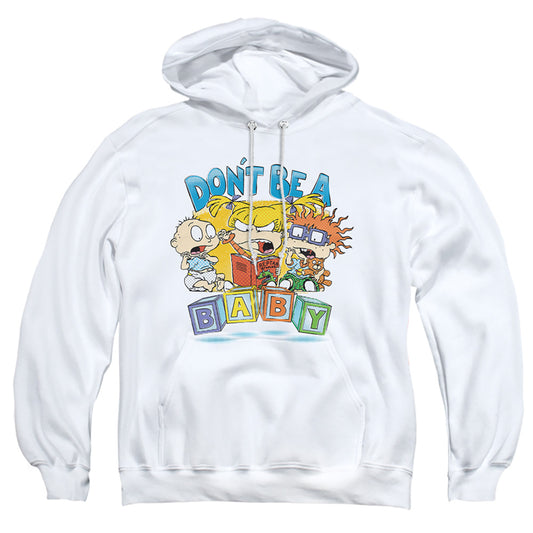 Rugrats Don'T Be A Baby Blocks Mens Hoodie White