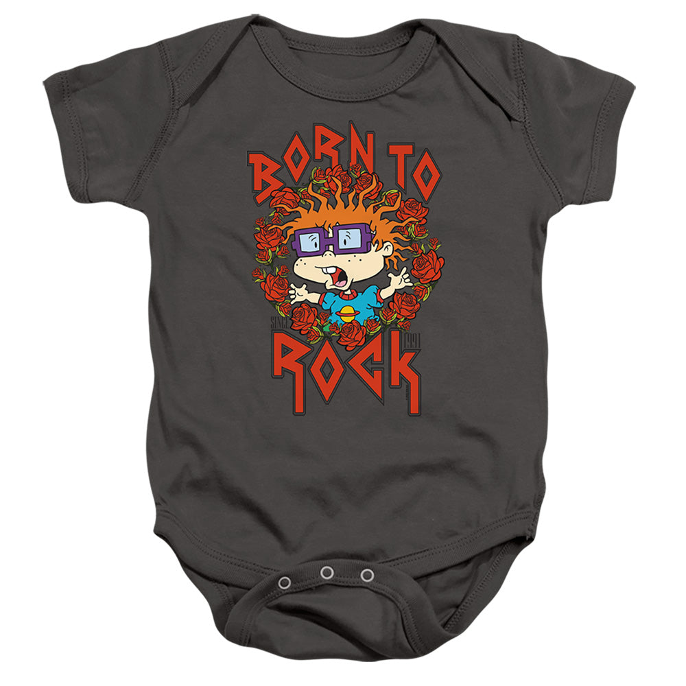 Rugrats Chucky Was Born To Rock Infant Baby Snapsuit Charcoal Officially Licensed