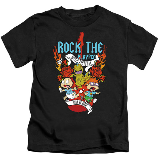 Rugrats Rock The Playpen Music Festival Juvenile Kids Youth T Shirt Black Officially Licensed